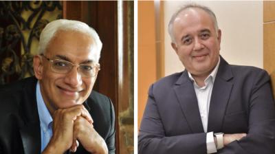 Srinivasan K Swamy (left) and Jaideep Gandhi