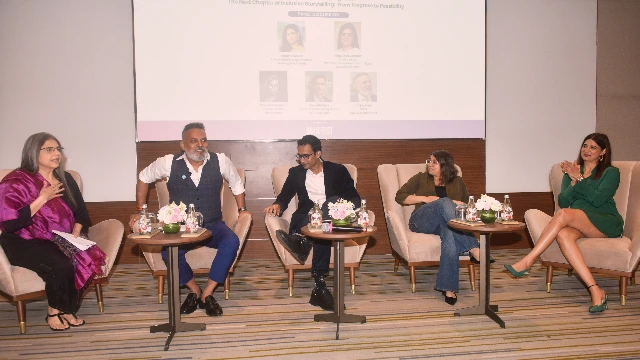 From left: Nina Elavia Jaipuria, Sanjay Singh, Puneeth Bekal, Pallavi Chakravarti, Aahana Kumra