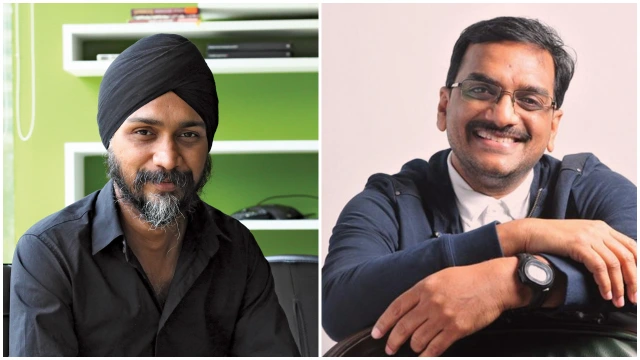 Satbir Singh (left) and S Subramanyeswar
