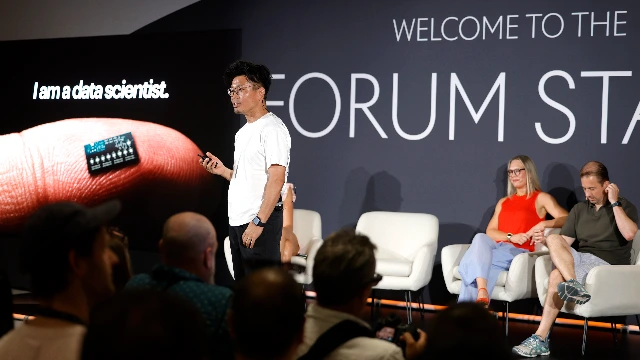 From left: Hiroyuki Yokoi, Laura Nestler, Rob Van Griensven