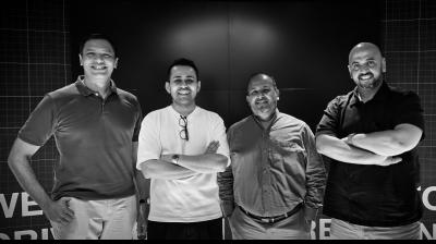 From left to right: Ashwin Gangakhedkar, Sahil Shah, Agith Kuruvilla, and Aditya Kuber