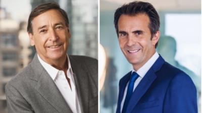 Bob Lord (left) and Yannick Bolloré