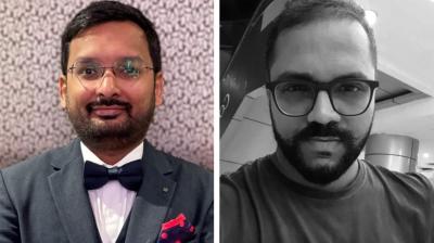 Divesh Mehta (left) and Kiran Salkar