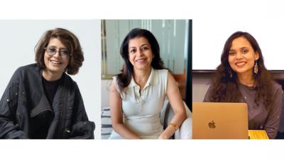 (L to R) Sonal Chhajerh, Vandana Tilwani, and Adyasha Tomar