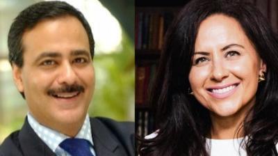 Nirvik Singh (left) and Sarah Trombetta. 