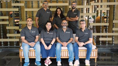 Standing left to right: Madan Mohare, Josephine Patwal, Sharat Kuttikat. Sitting left to right: Ravi Shankar, Binitha Shajesh, Shajesh Menon and Arindam Roychowdhury.