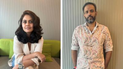 Anvita Arora (left) and Shyam Nair