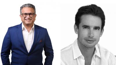 Aseem Kaushik (left) and Jacques Lebel