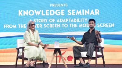 Zeenat Aman in a fireside chat with RJ Anmol