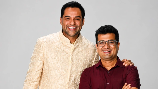 Abhay Deol (left) and Avirup Mukhopadhyay, head - marketing, Victorinox India