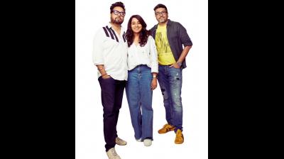 From left: Gaurrav Dhar, Monica G Gambhir and Bhavesh J Kapadia