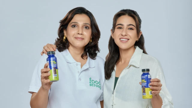 Karishma Bhalla, founder, Foodstrong (left) and Sara Ali Khan