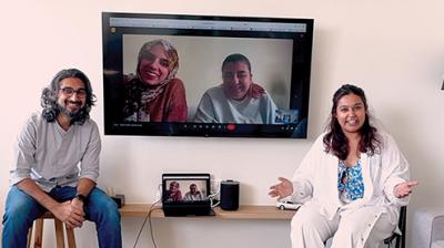 From left: Advait Gupta, Daniah Ishtiaq, Hira Mohibullah and Manoti Jain.