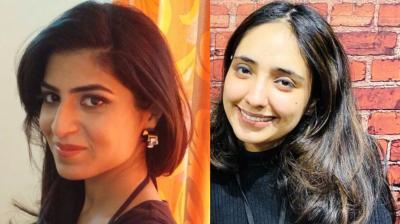 Shubhi Grover (left) and Sanjana Chawla