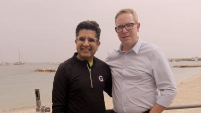 Tarun Bhagat (left) and Mark Kirkham