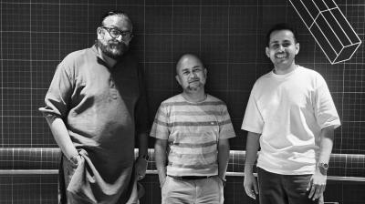 From left: Abhijat Bharadwaj, Sushant Barua and Sahil Shah. 