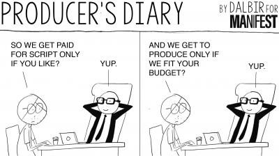 Dalbir Singh in discussion with a creative agency