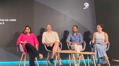 From left: Ananya Srikanth Rao, Marcos Kotlhar, Ali Rez and Alison Weissbrot
