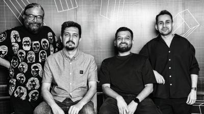 From left: Abhijat Bharadwaj, Dhruv Tiwari, Zubin Jauhari, and Sahil Shah