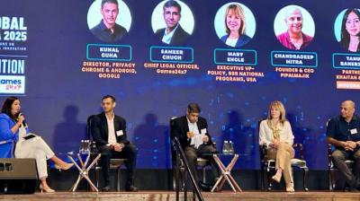 From left: Tanu Banerjee, Kunal Guha, Sameer Chugh, Mary K Engle, and Chandradeep Mitra.