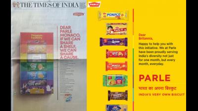 On Monday, 23 June, Britannia made waves with a bold front-page print ad inviting Parle Monaco to “share shelf space” this Pride Month.