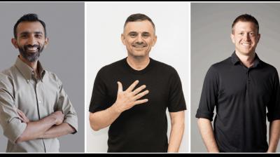 From left: Salman Moin, Gary Vaynerchuk and Tim Lindley.