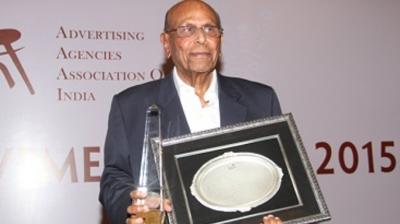 Bobby Sista with the AAAI Lifetime Achievement Award in 2015