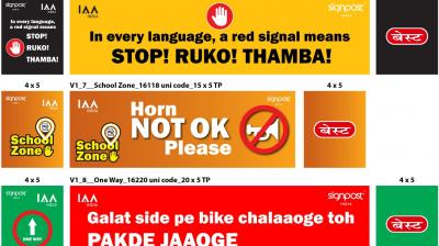 10 bus shelters in Mumbai will have messages to follow basic traffic rules.