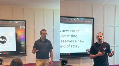 Rakesh Hinduja (left) and Meher Patel