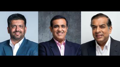From left: Aditya Pittie, Vivek Krishnani and Manoj Narender Madnani