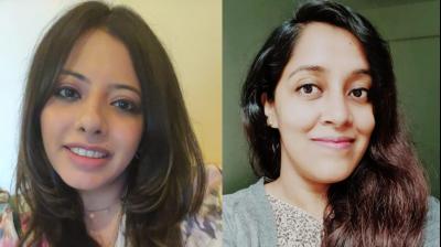 Ishita Hora (left) and Madhurika Banerjee