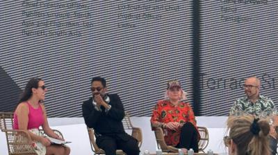 From left: Chloe Markowicz, Rajdeepak Das, Laura Jordan Bambach and Cameron Adams