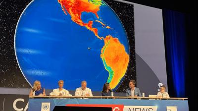 From left: Tania Bryer, Nathalie Emmanuel, Boaz Paldi, Randi Stipes, Derek Van Dam and Deon Gjoni