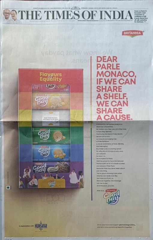 toi pride campaign